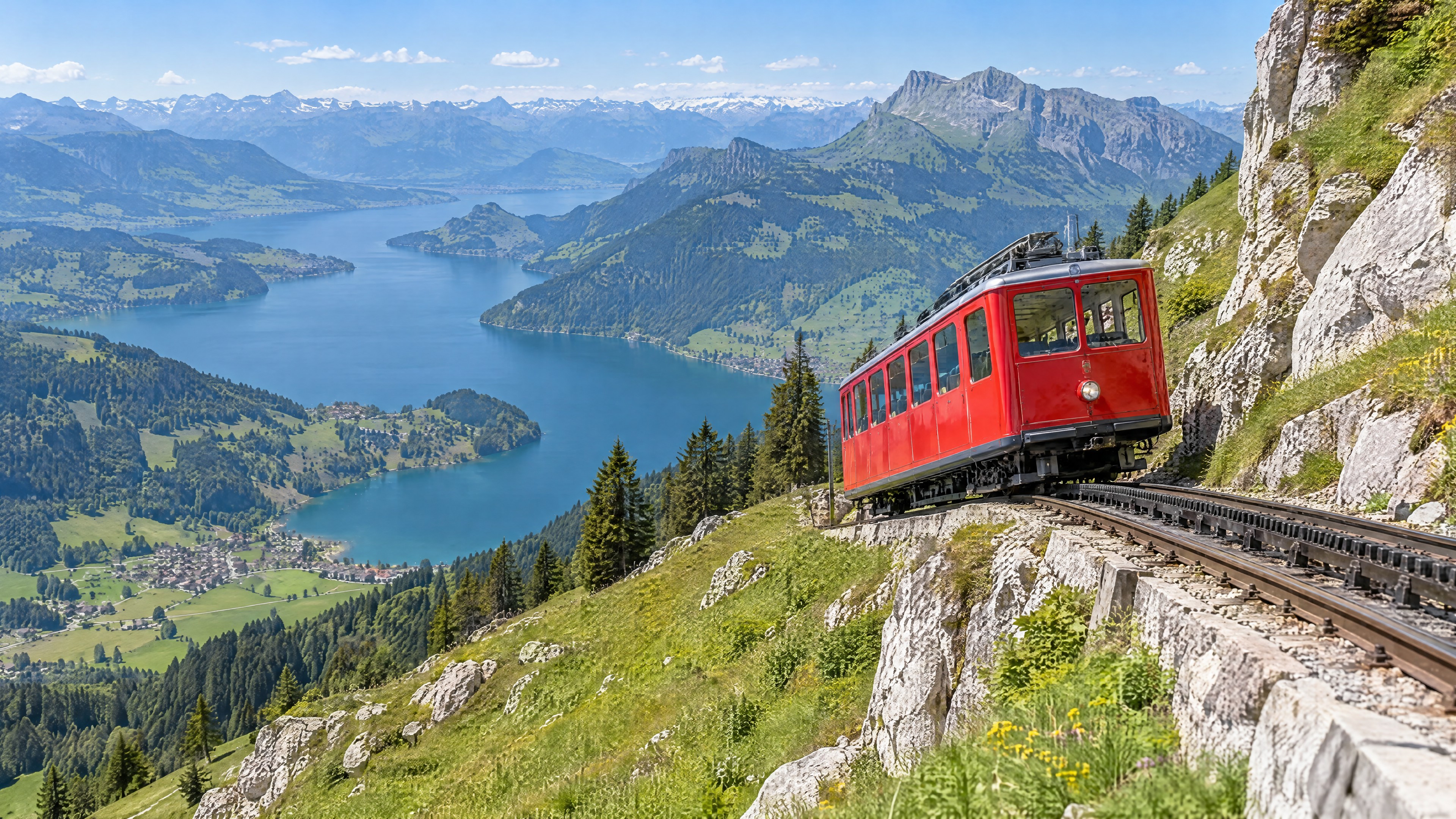 Ascenso opcional al Pilatus en tren cremallera