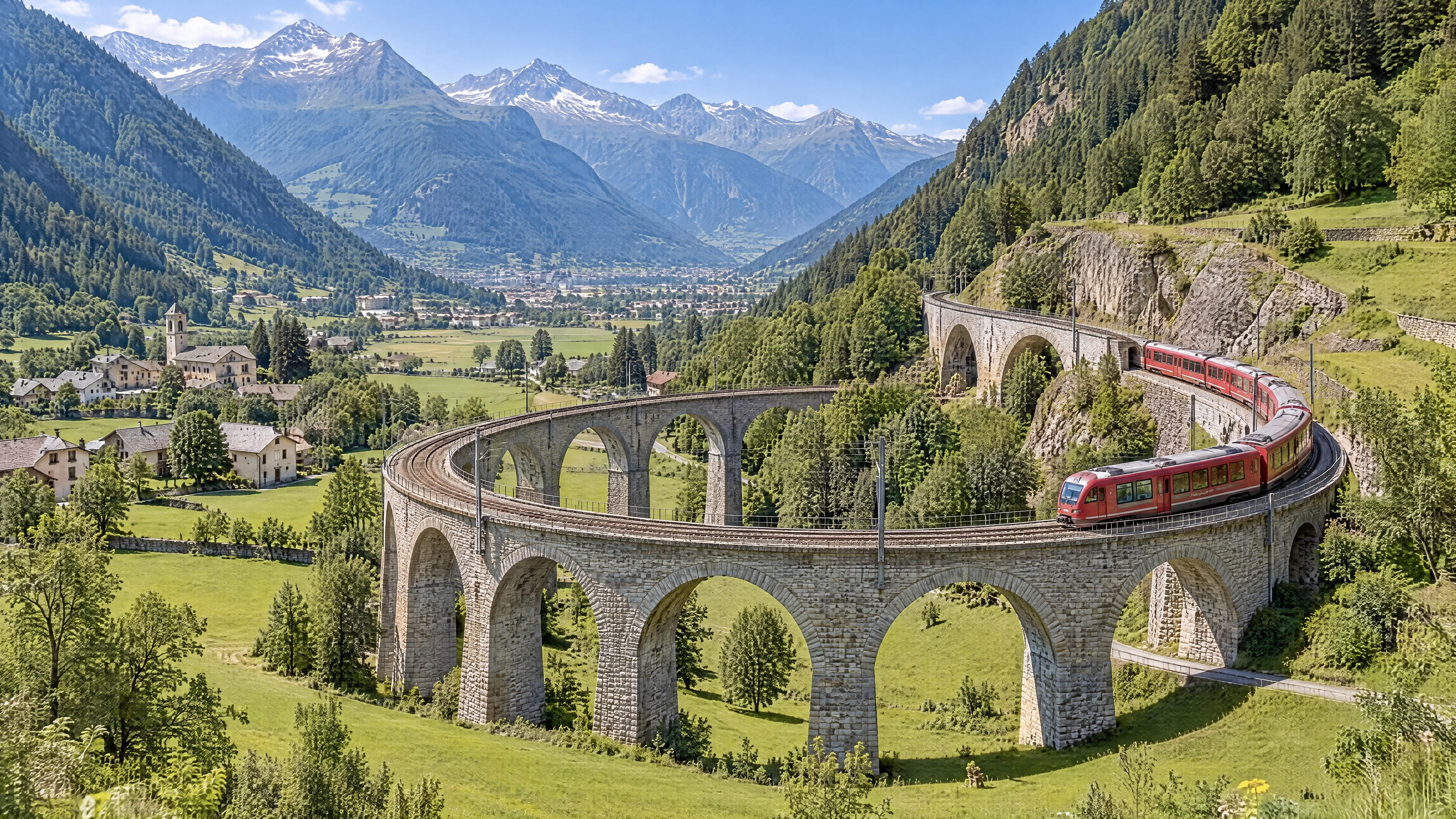 Bernina Scenic Railway & Tirano