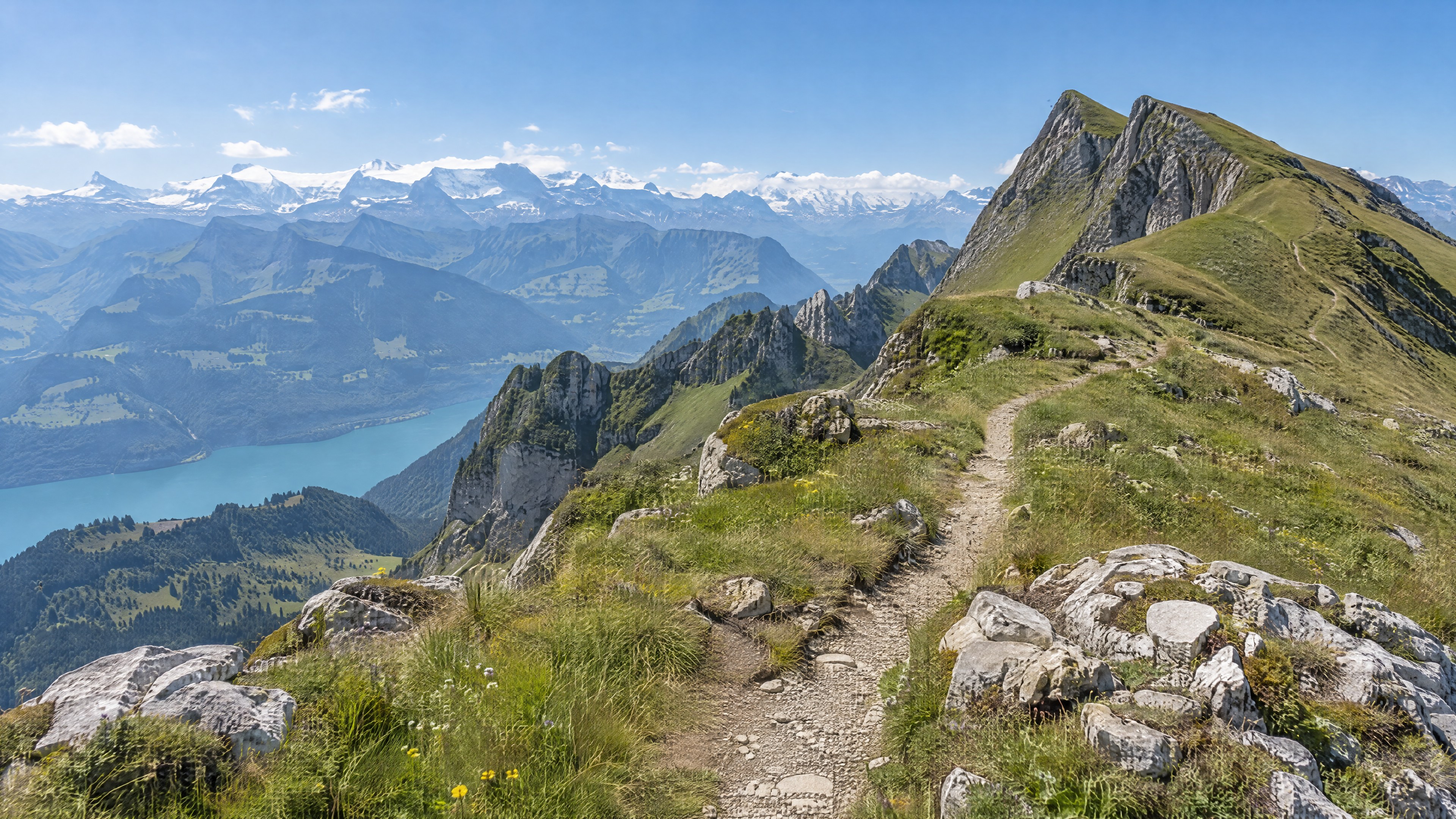 Weite Horizonte auf dem Brienzer Rothorn