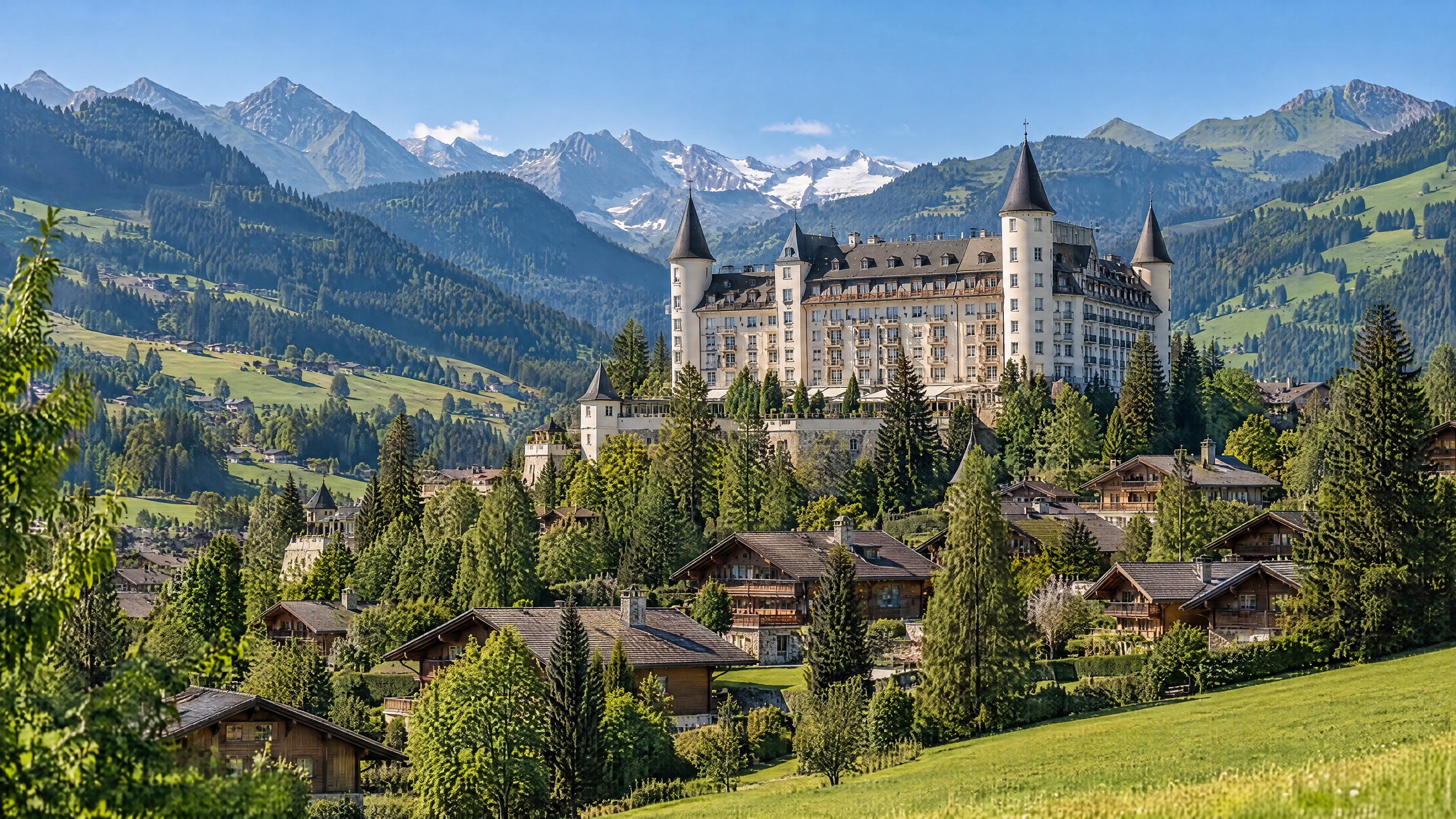 Zurich → Gstaad Palace · Palace Spa