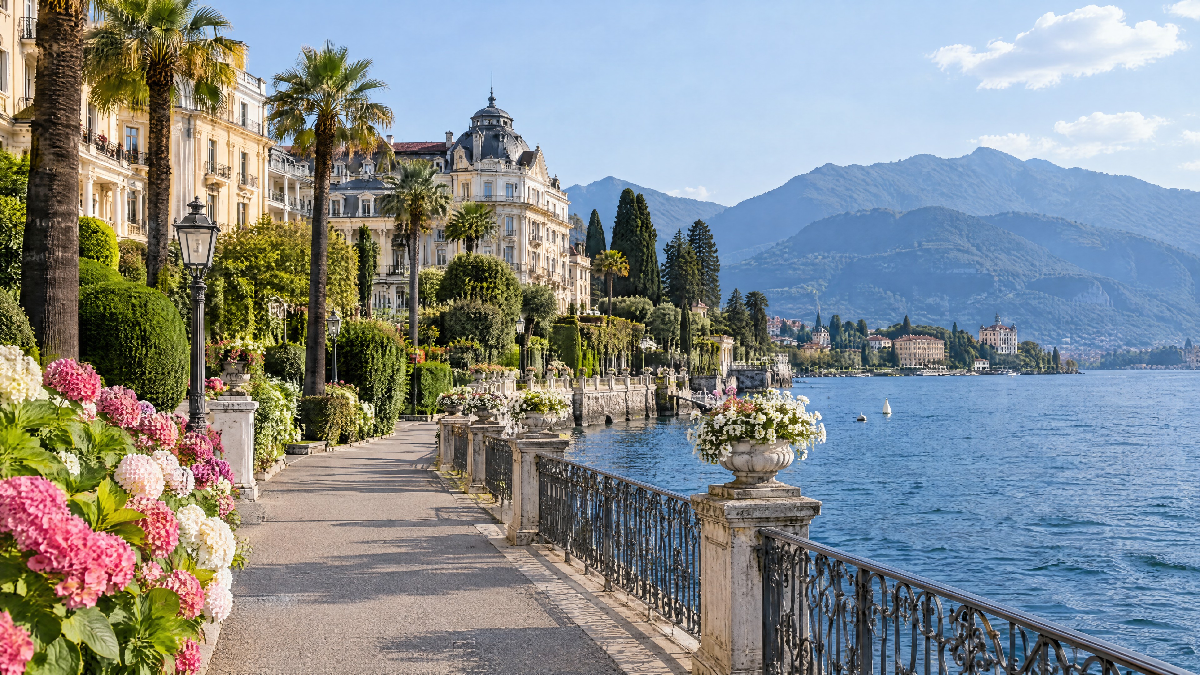 Eleganza estiva sul lungolago di Stresa