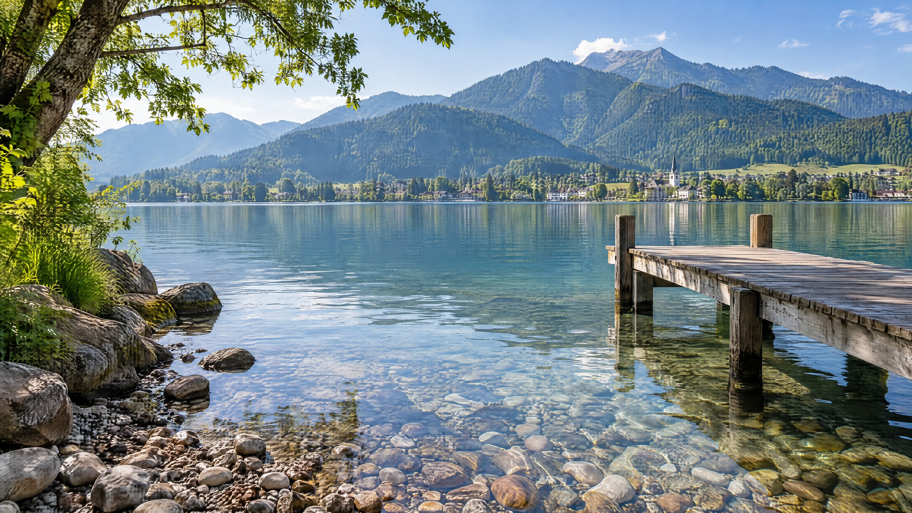 Momenti di quiete sulle rive del lago Tegernsee