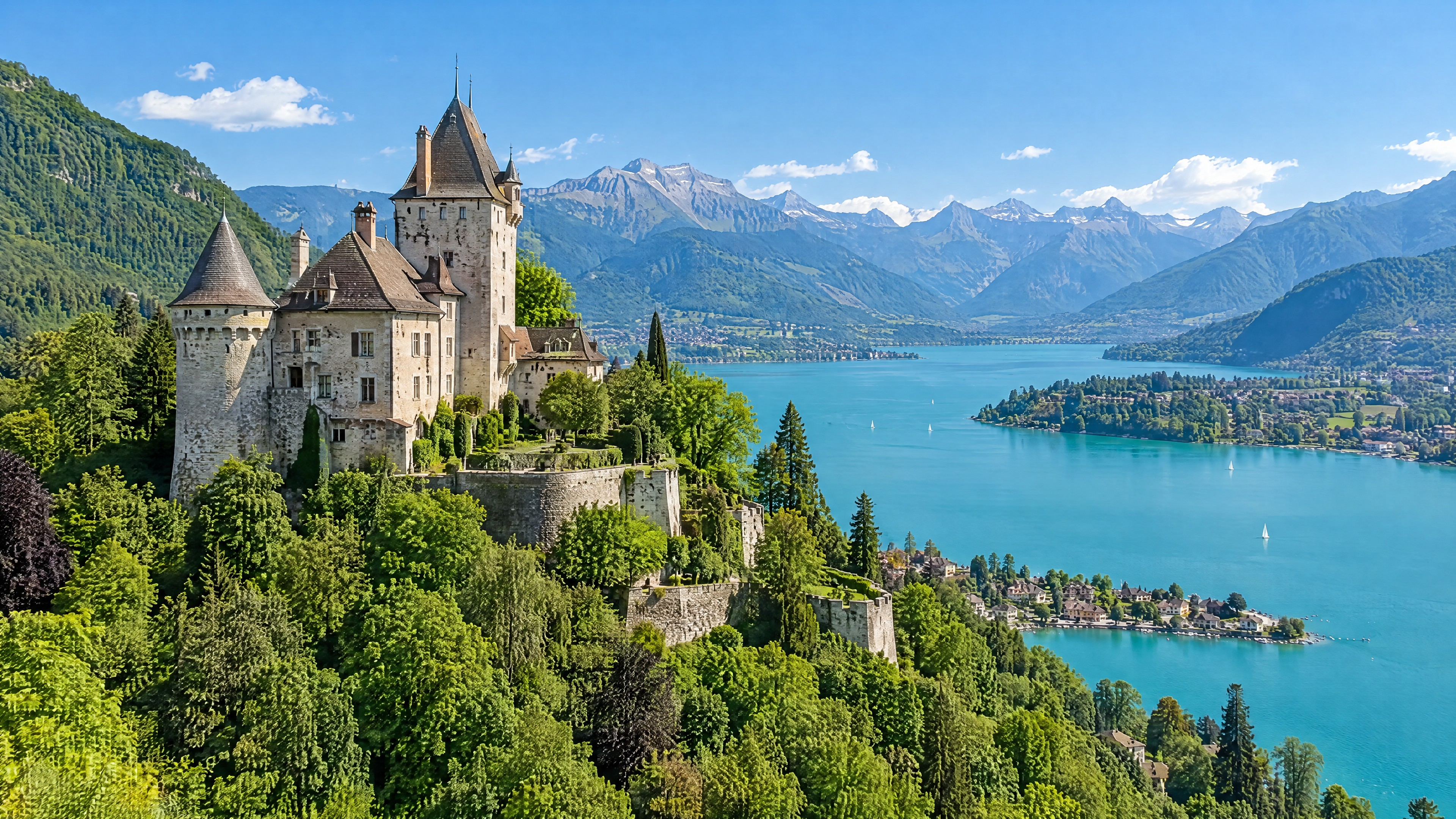 Zurich → Menthon-Saint-Bernard · Lac d'Annecy