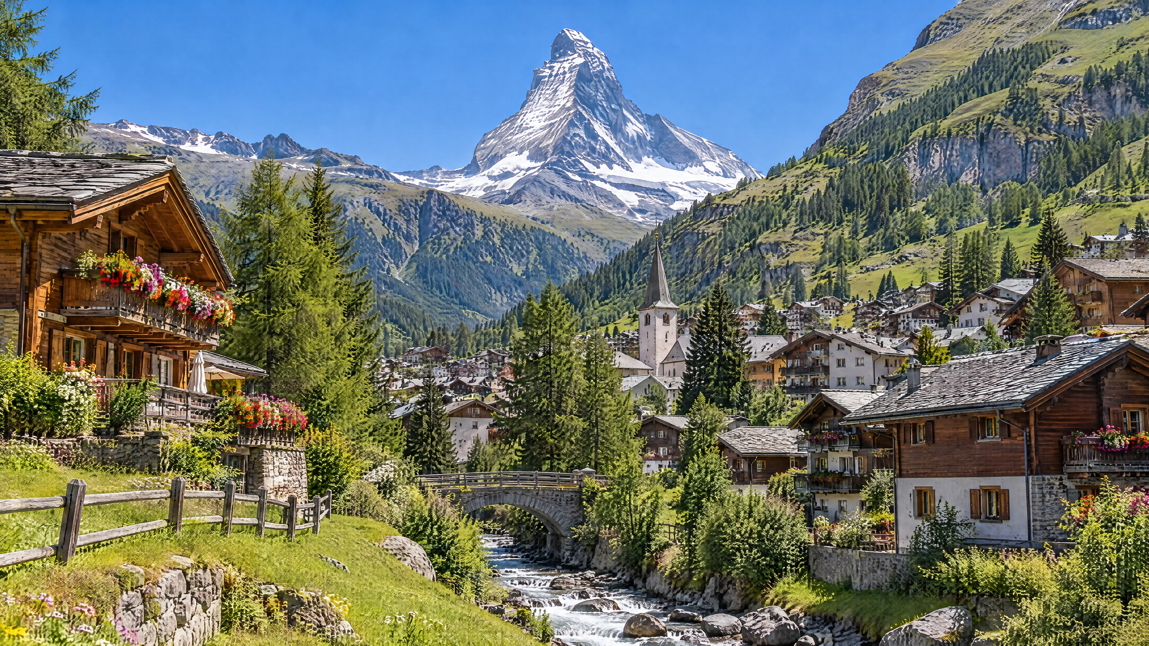 Zurich → Zermatt · Matterhorn Village