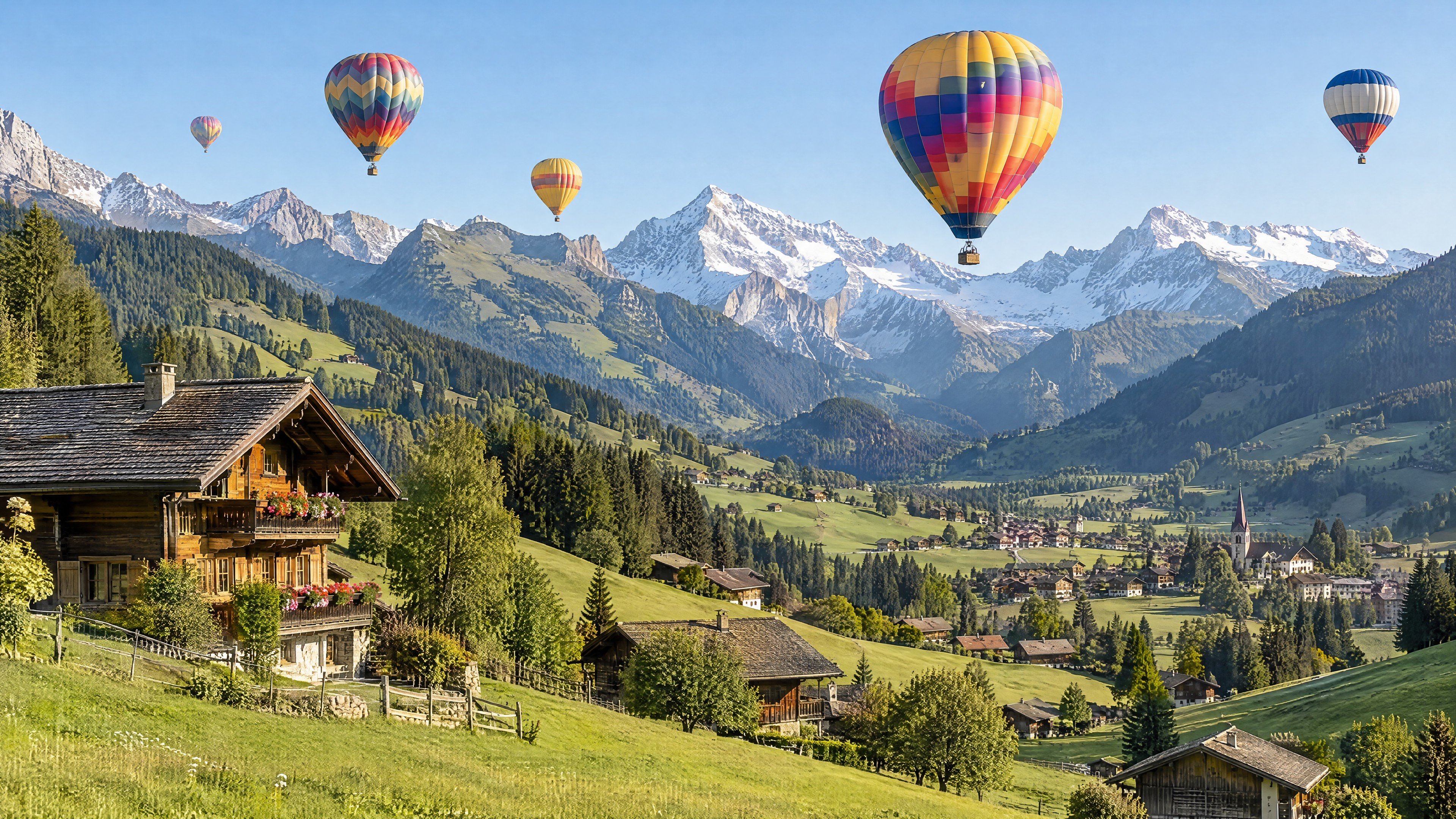 Alpine Balloon & Gstaad Day Trip