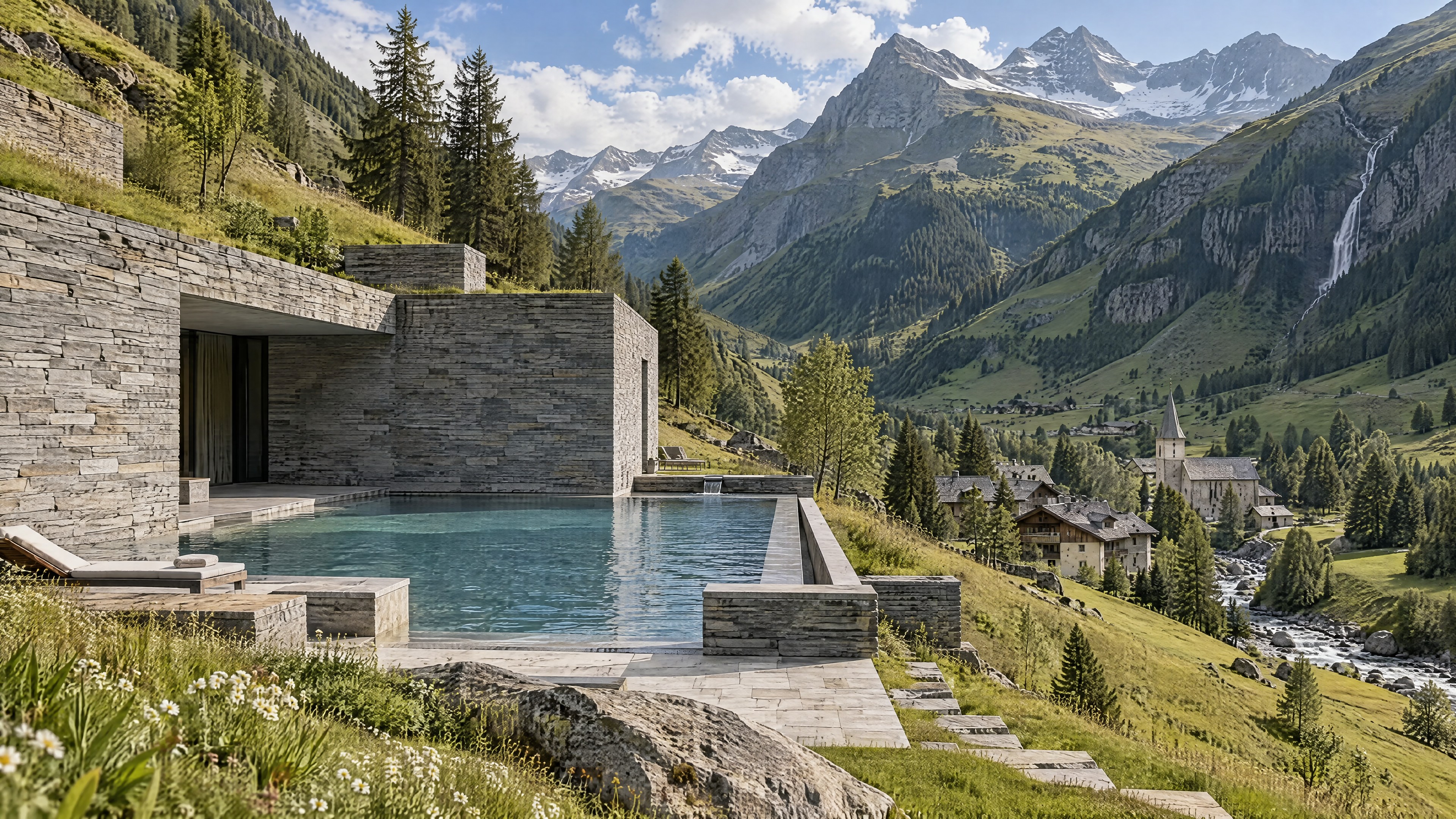 Zurich → 7132 Hotel & Therme · Vals
