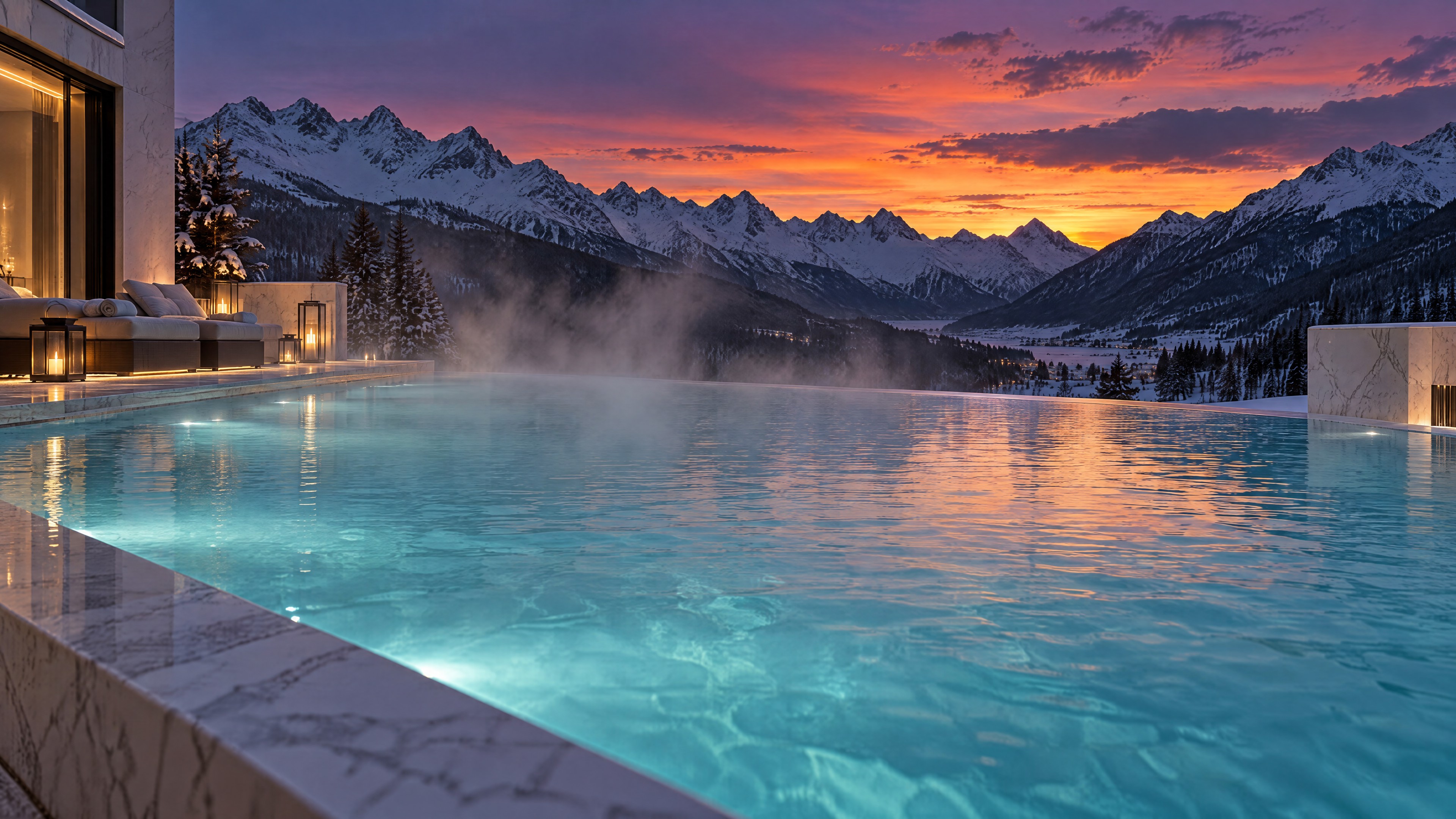Un'esperienza di relax alle terme all'aperto