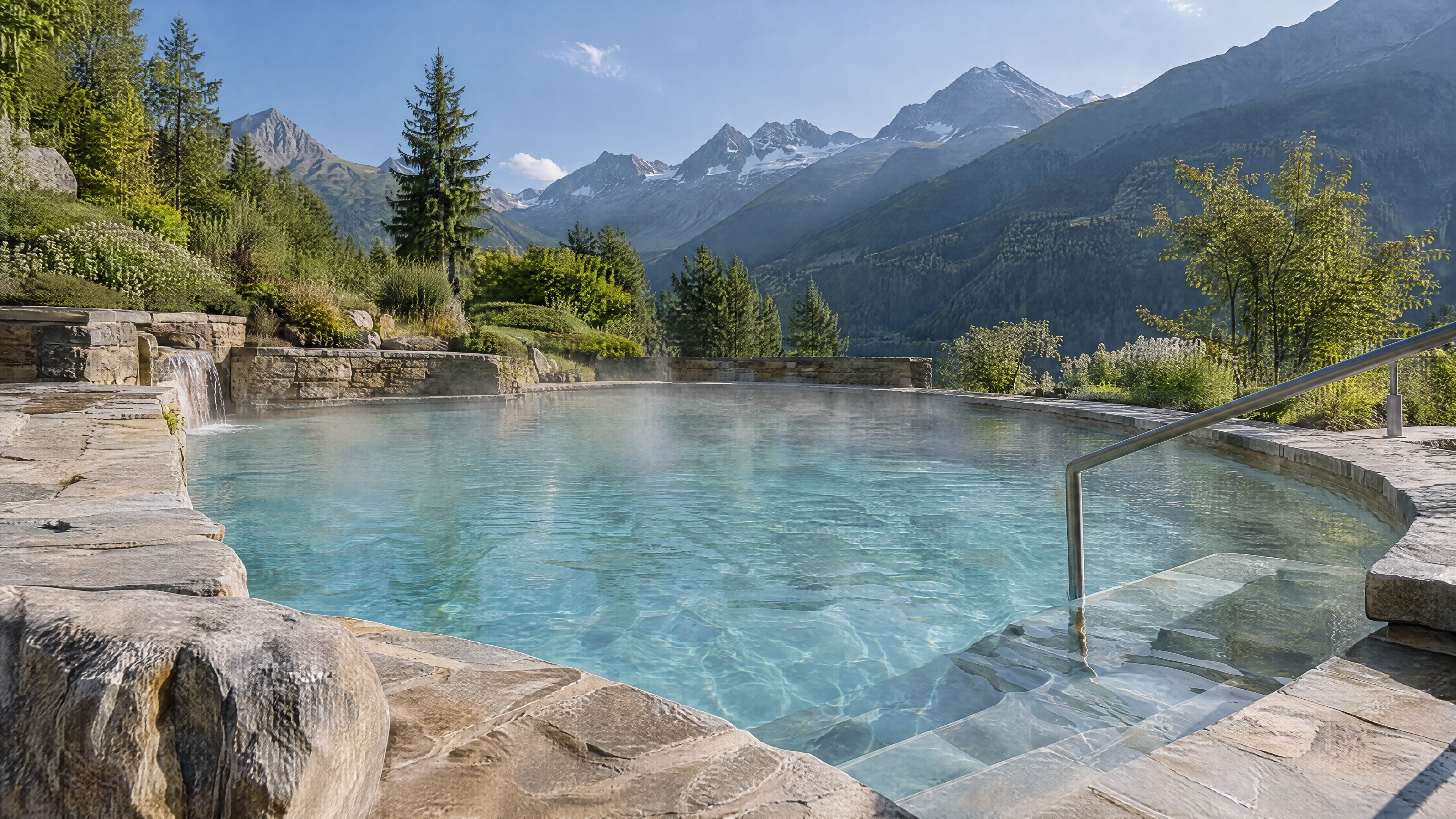 Acque termali naturali sopra Bormio