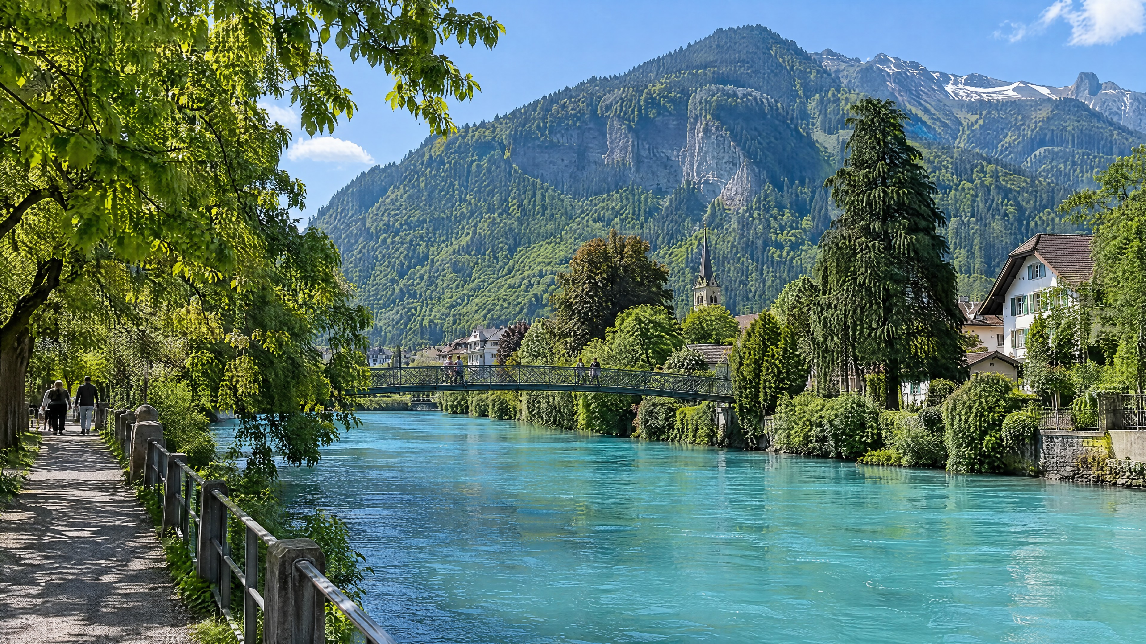 Eaux turquoise près d’Interlaken Ost