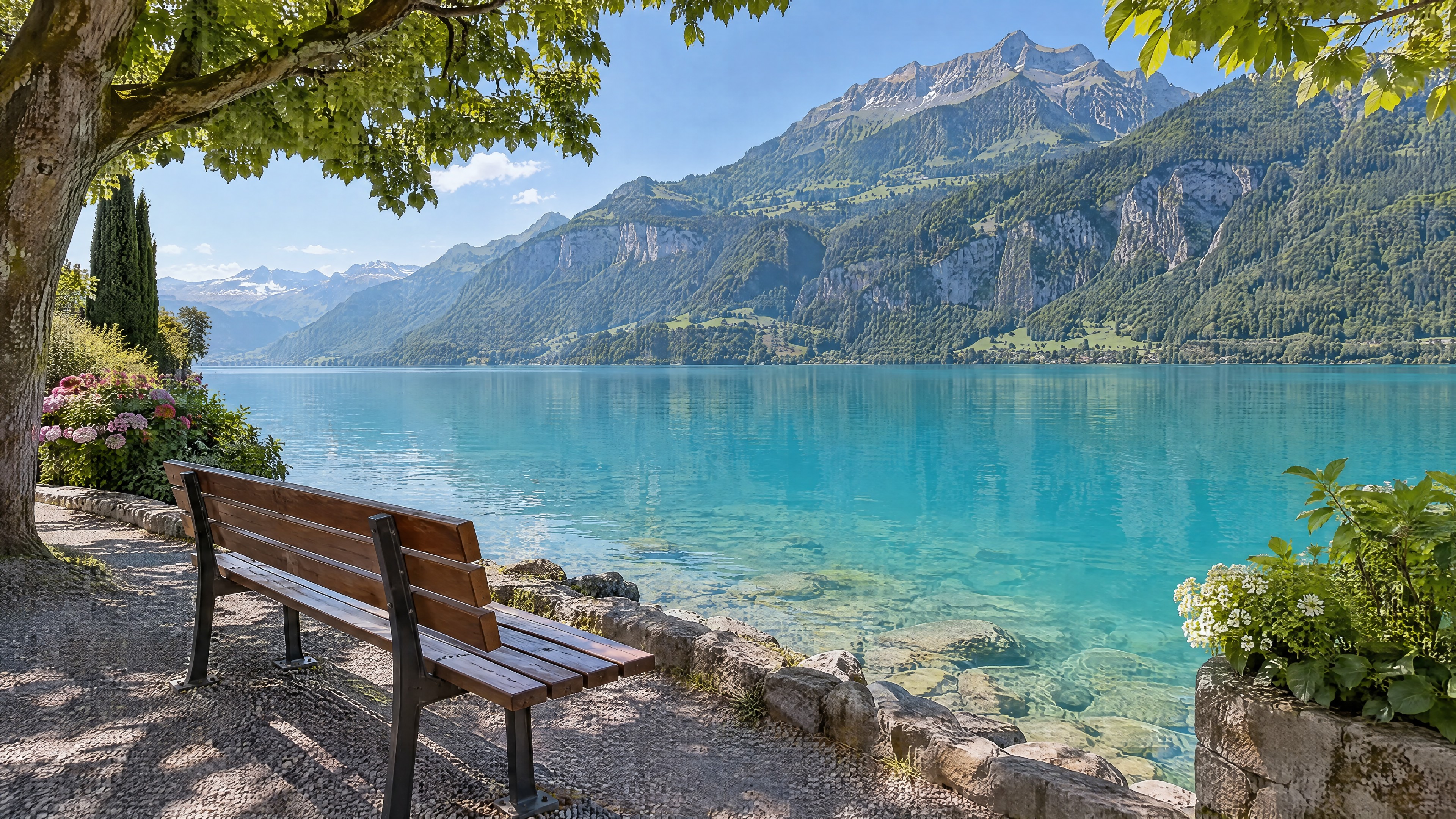Eine friedliche Ankunft am Brienzersee