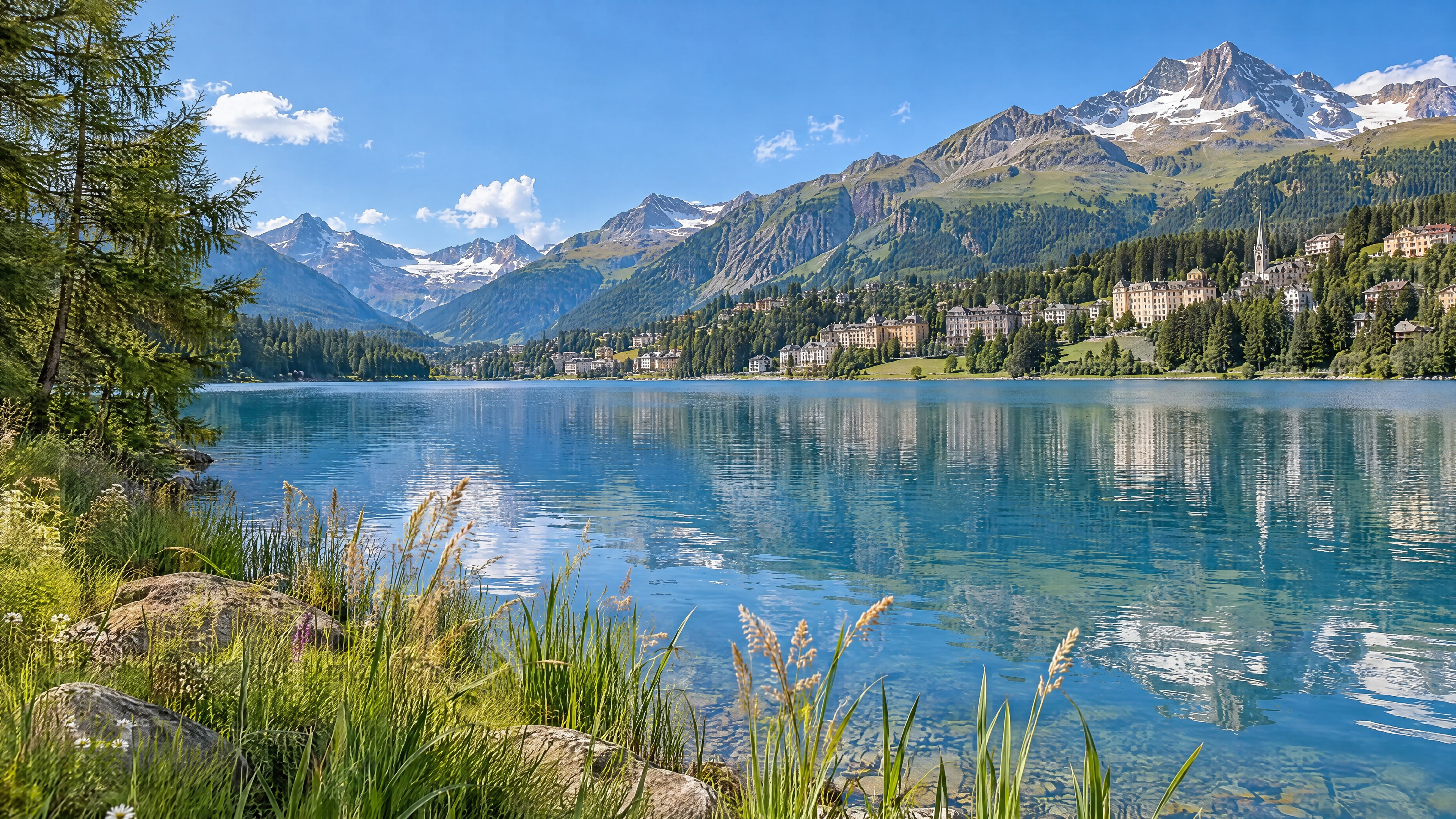 Sosta facoltativa in riva al lago a St. Moritz