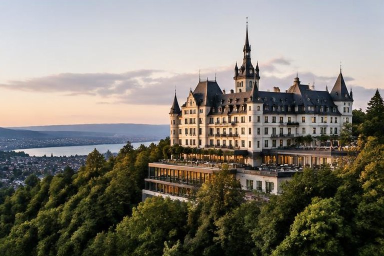 The Dolder Grand above Zurich