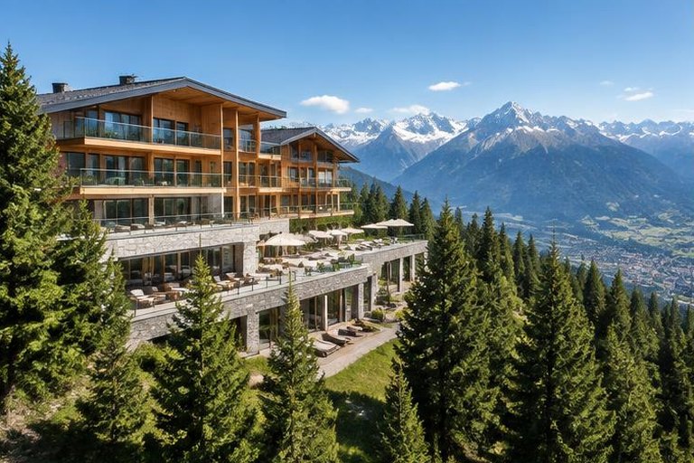 Wellness hotel among the pines
