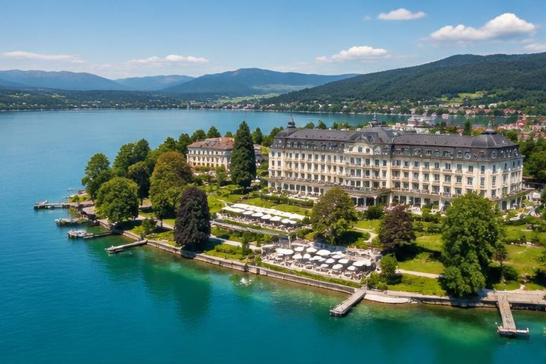 Grand park hotel on the Pörtschach peninsula