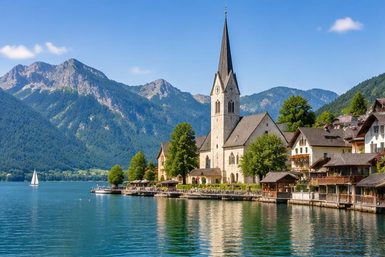 St. Wolfgang church on the Wolfgangsee