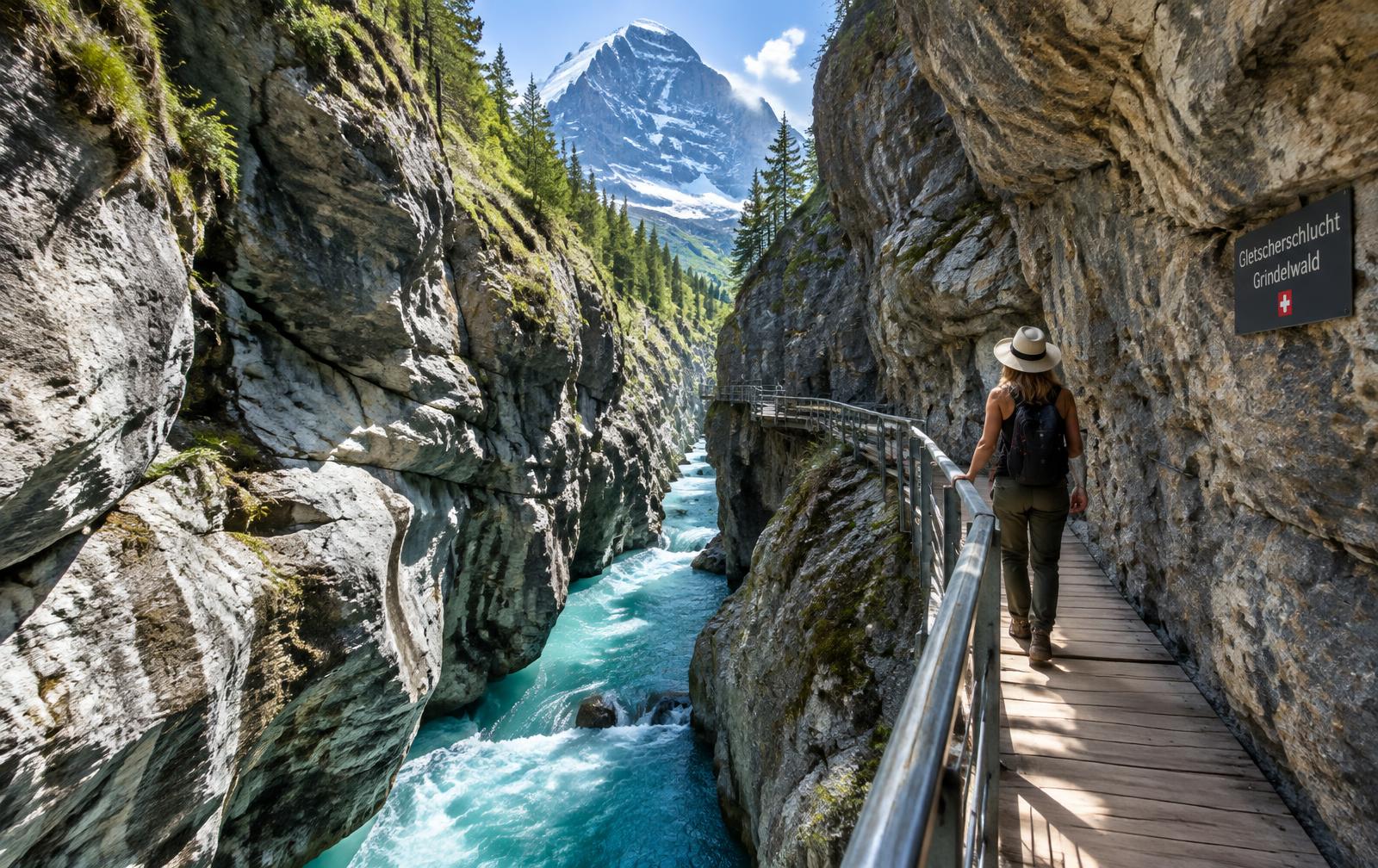 Zurich → Grindelwald Glacier Canyon · Gletscherschlucht