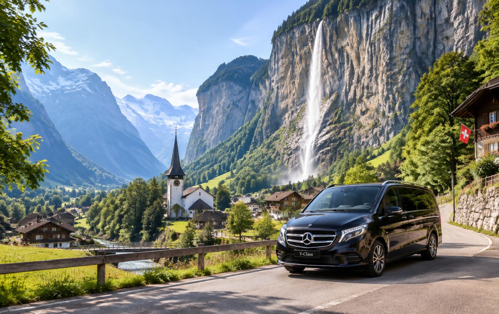 Zurich → Lauterbrunnen · Valley of 72 Waterfalls