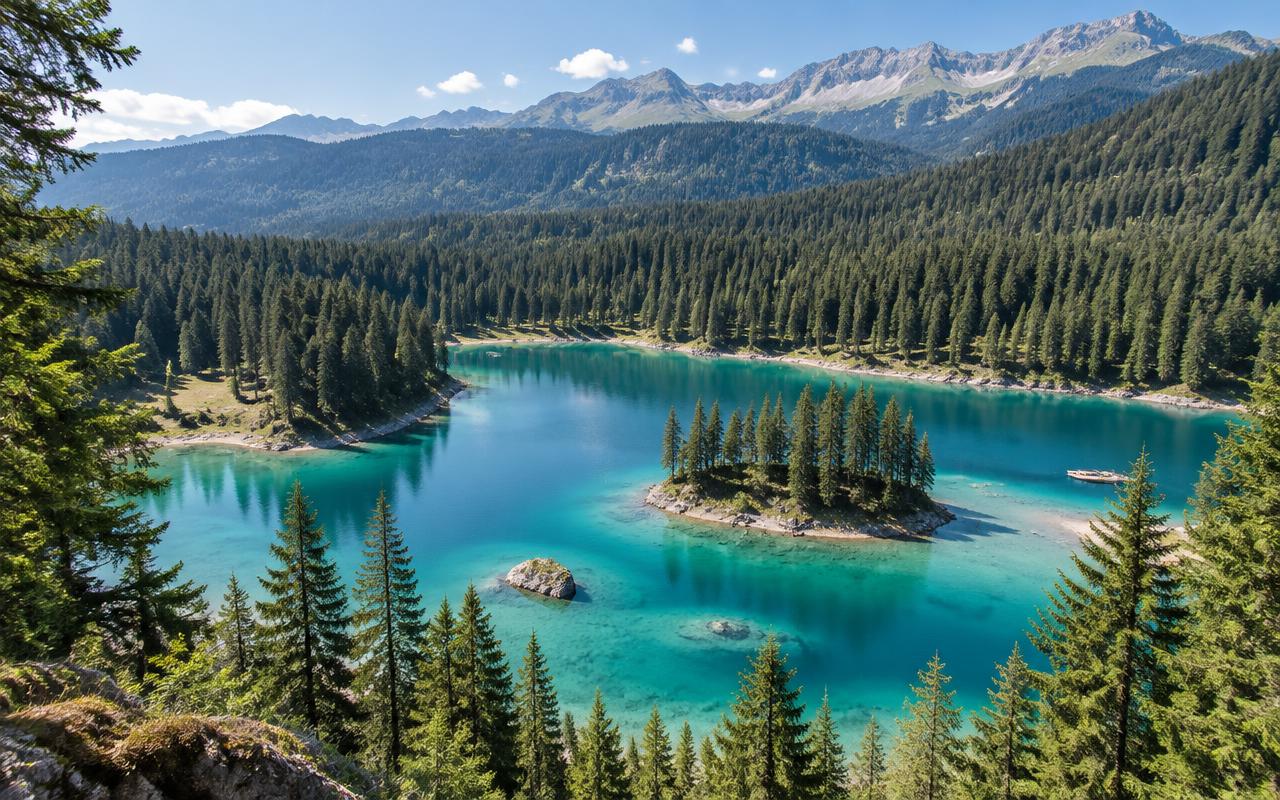 Turquoise Caumasee